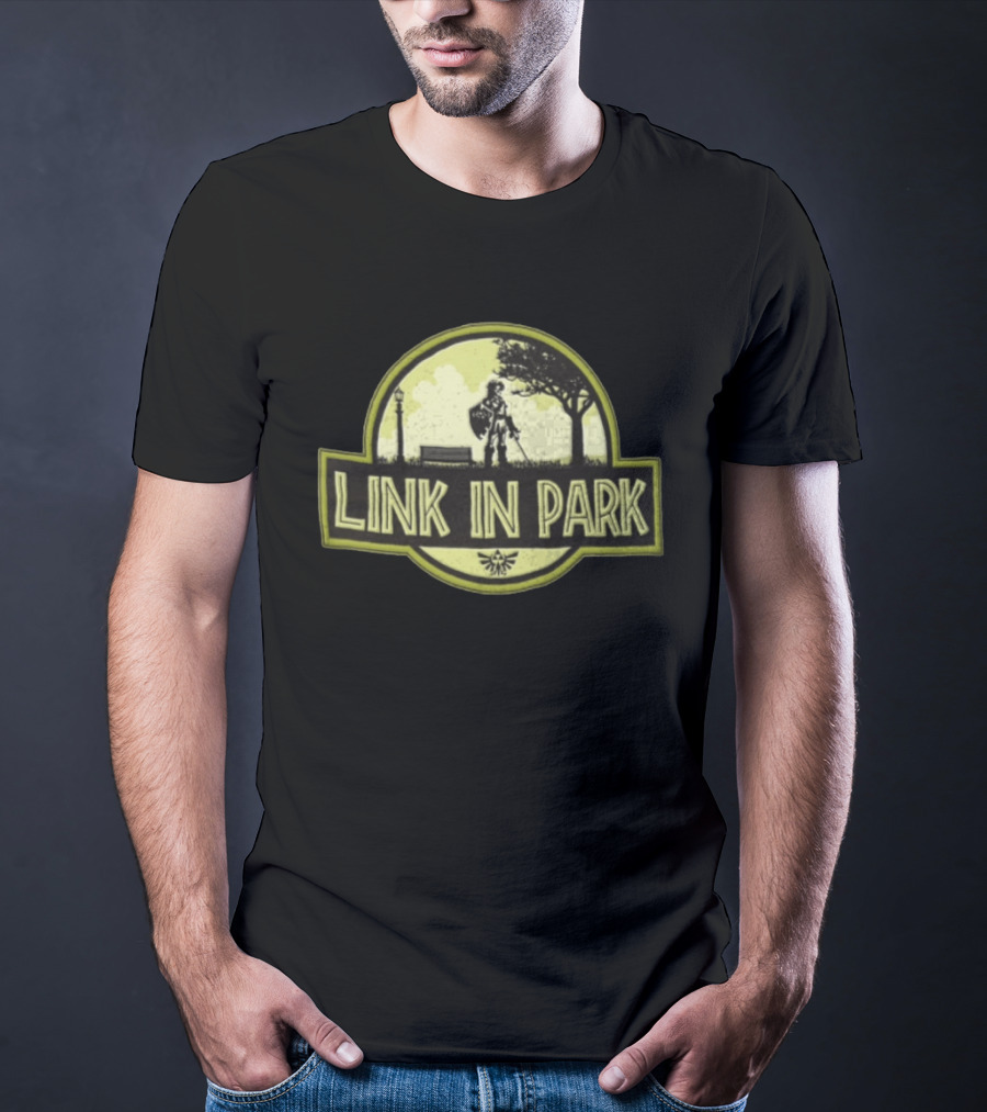 Link In Park Sword And Shield Hero Outdoors Scene T-Shirt