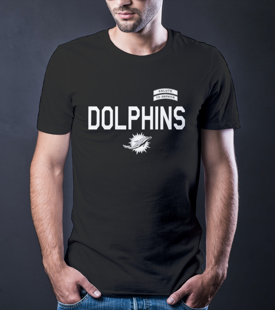 Miami Dolphins Salute To Service Dolphins Football T-Shirt
