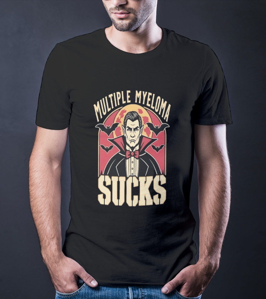 Multiple Myeloma Sucks Vampire Bats Awareness T-Shirt