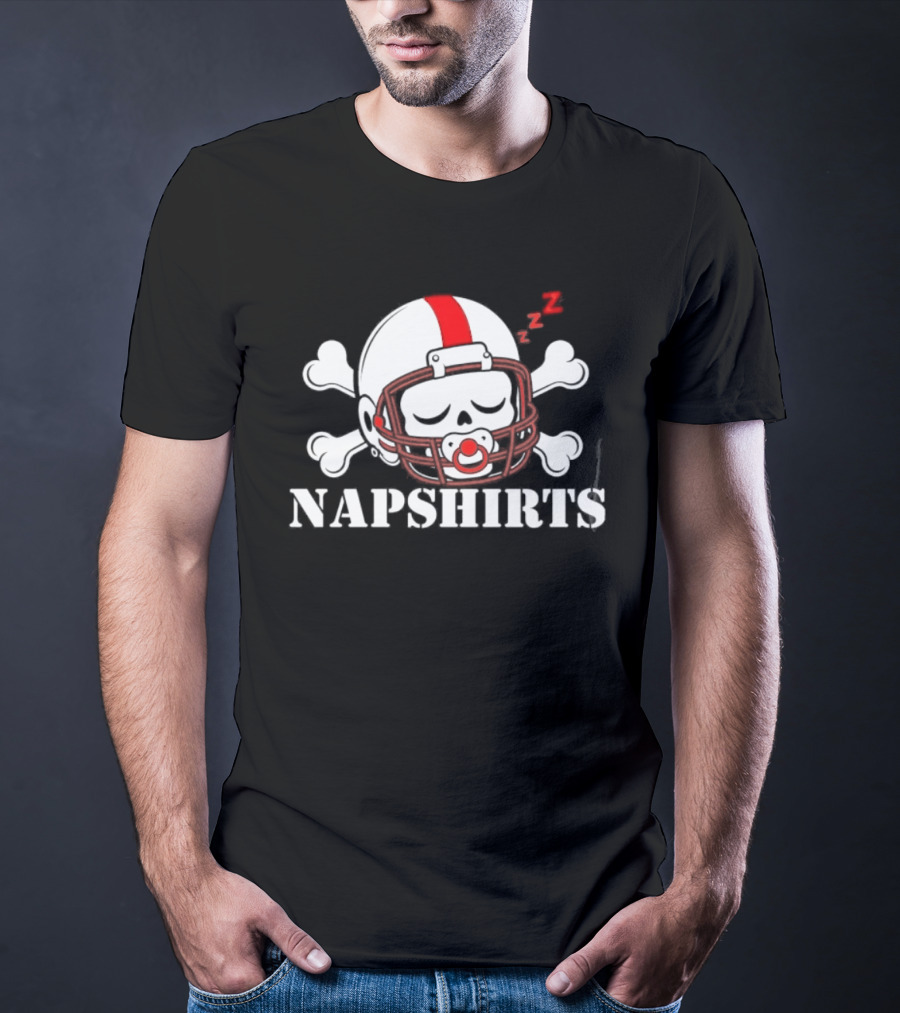 Napshirts We're Back Co Skull Football Helmet Nebraska Cornhuskers T-Shirt