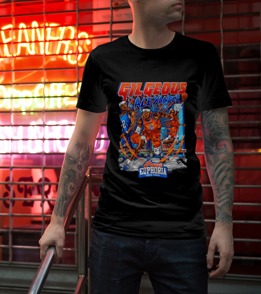 Gilgeous Alexander Oklahoma City Thunder Planet Euphoria 1950 2024 T-Shirt