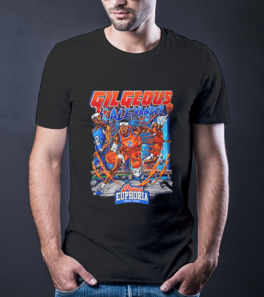 Gilgeous Alexander Oklahoma City Thunder Planet Euphoria 1950 2024 T-Shirt
