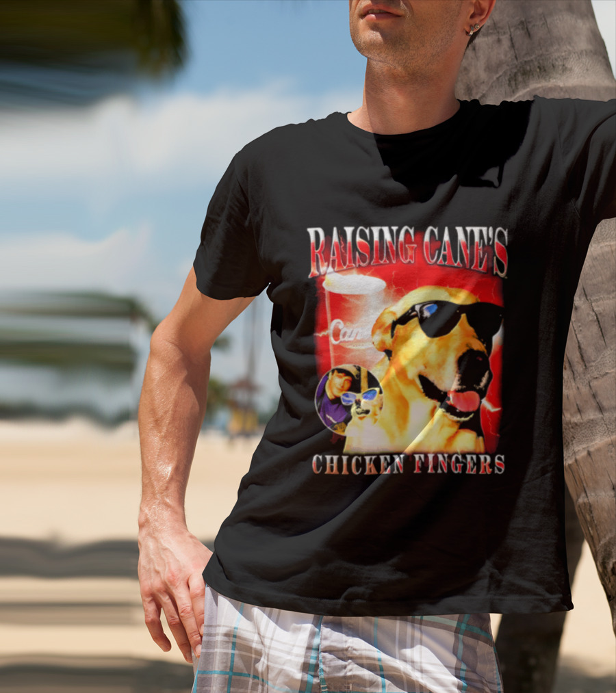Raising Cane's Labrador Sunglasses Cup Chicken Fingers T-Shirt