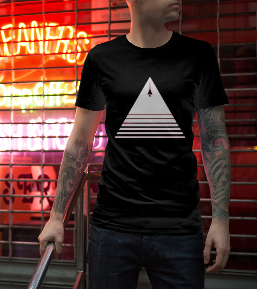 Stuart Fails To Save The Universe Stuart Bloom Jet Airplane Triangle Pyramid T-Shirt