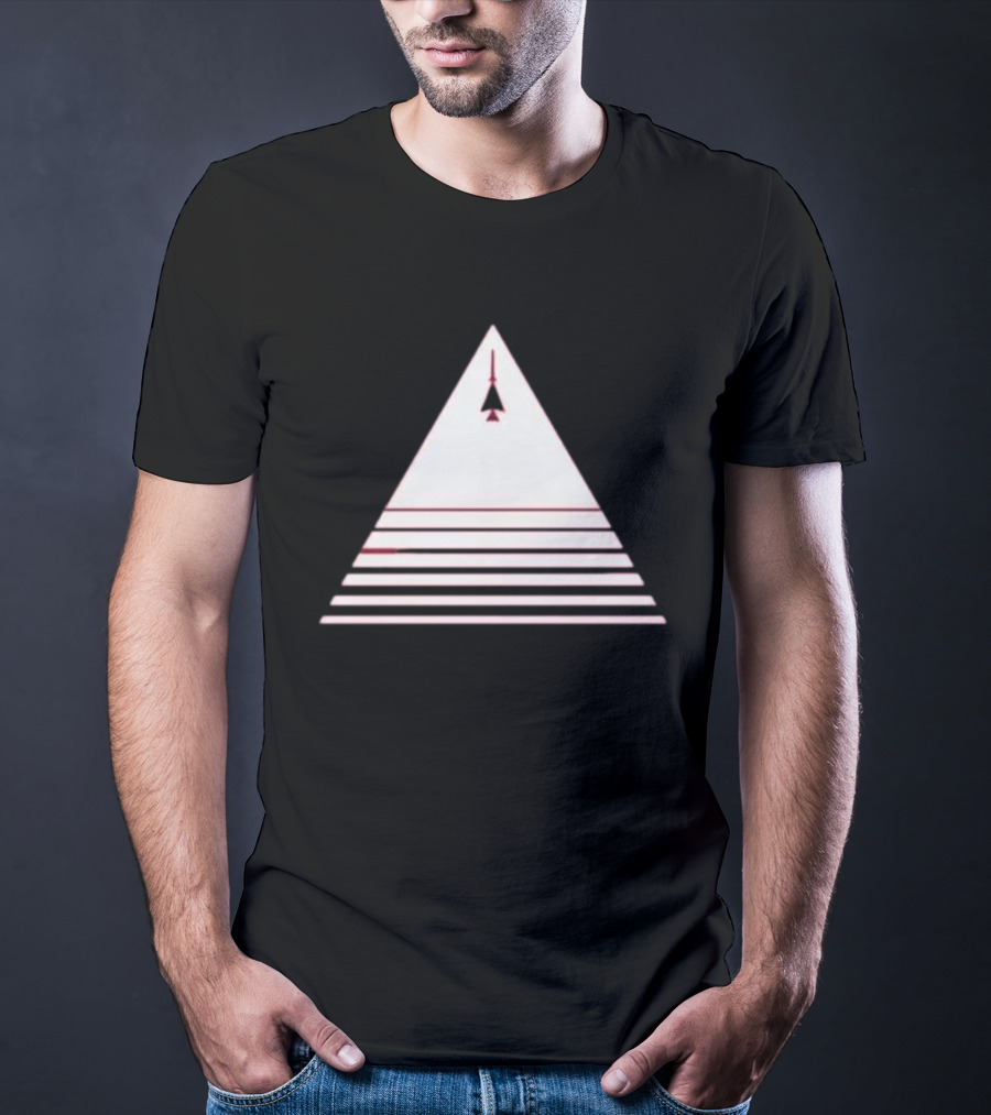 Stuart Fails To Save The Universe Stuart Bloom Jet Airplane Triangle Pyramid T-Shirt