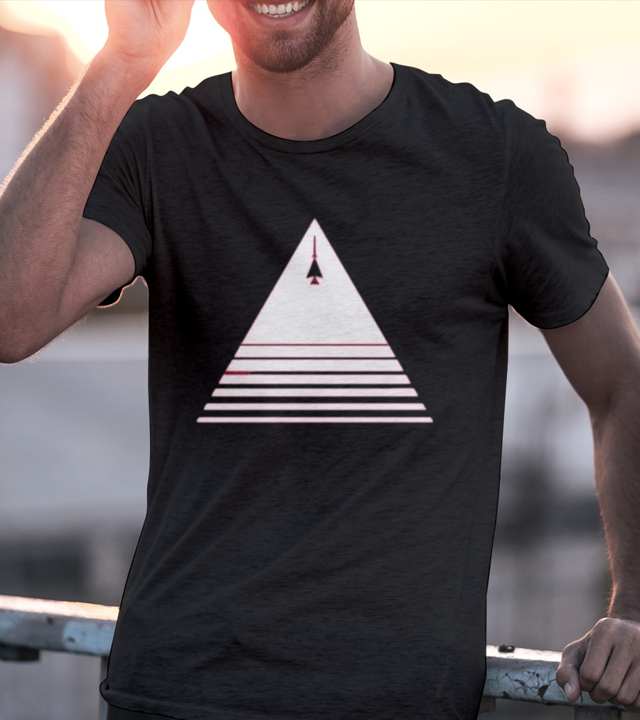Stuart Fails To Save The Universe Stuart Bloom Jet Airplane Triangle Pyramid T-Shirt