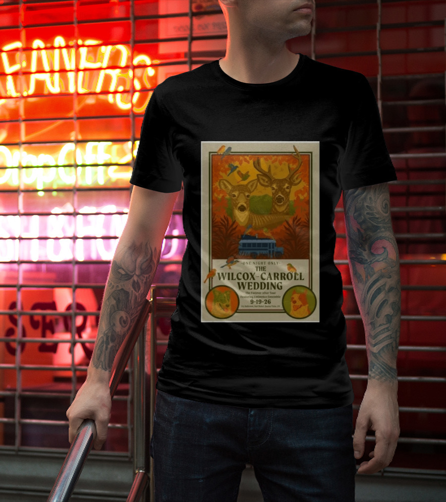 The Wilcox Carroll Wedding One Night Only Forever After Tour Featuring Eminence Ensemble September 19 2026 Colorado T-Shirt
