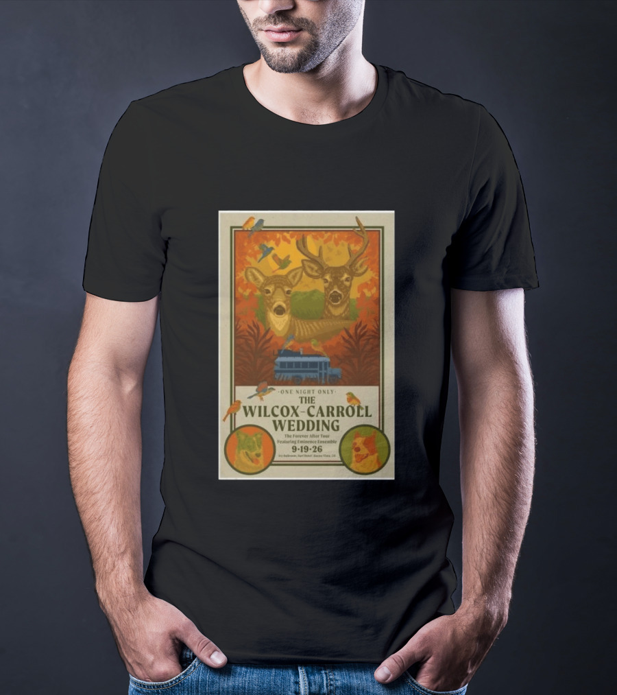 The Wilcox Carroll Wedding One Night Only Forever After Tour Featuring Eminence Ensemble September 19 2026 Colorado T-Shirt