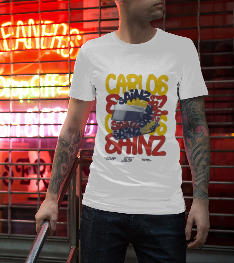 Carlos Sainz Madrid F1 Team Race Special 26 Atlassian Williams T-Shirt