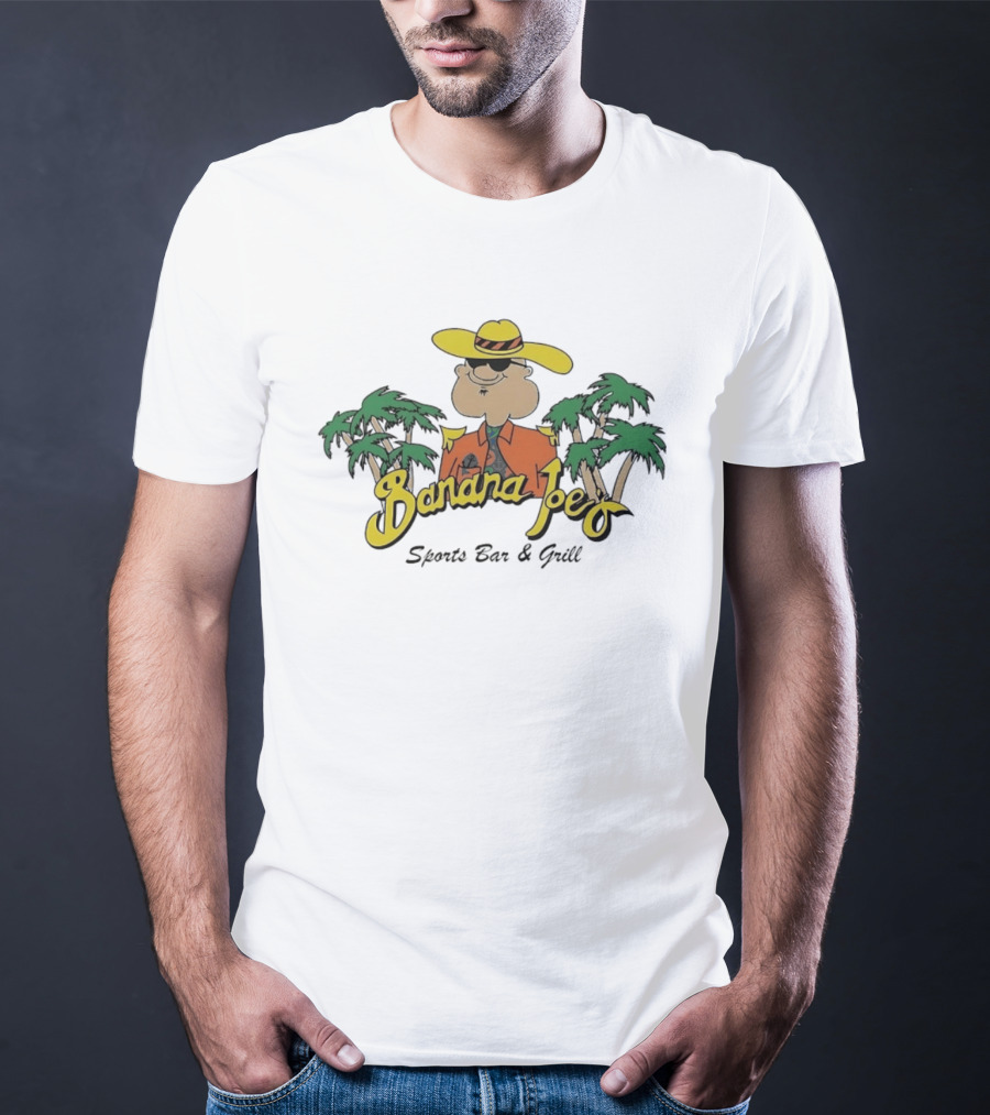Banana Joe's Sports Bar & Grill Tropical Palm Island Vibes T-Shirt
