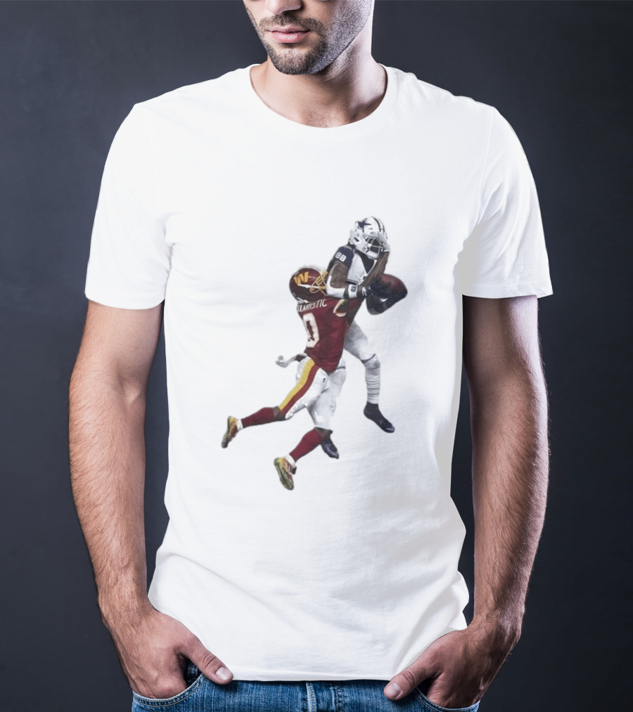 Ceedee Lamb Dak Prescott Record Breaking Touchdown Dallas Washington Football Moment T-Shirt