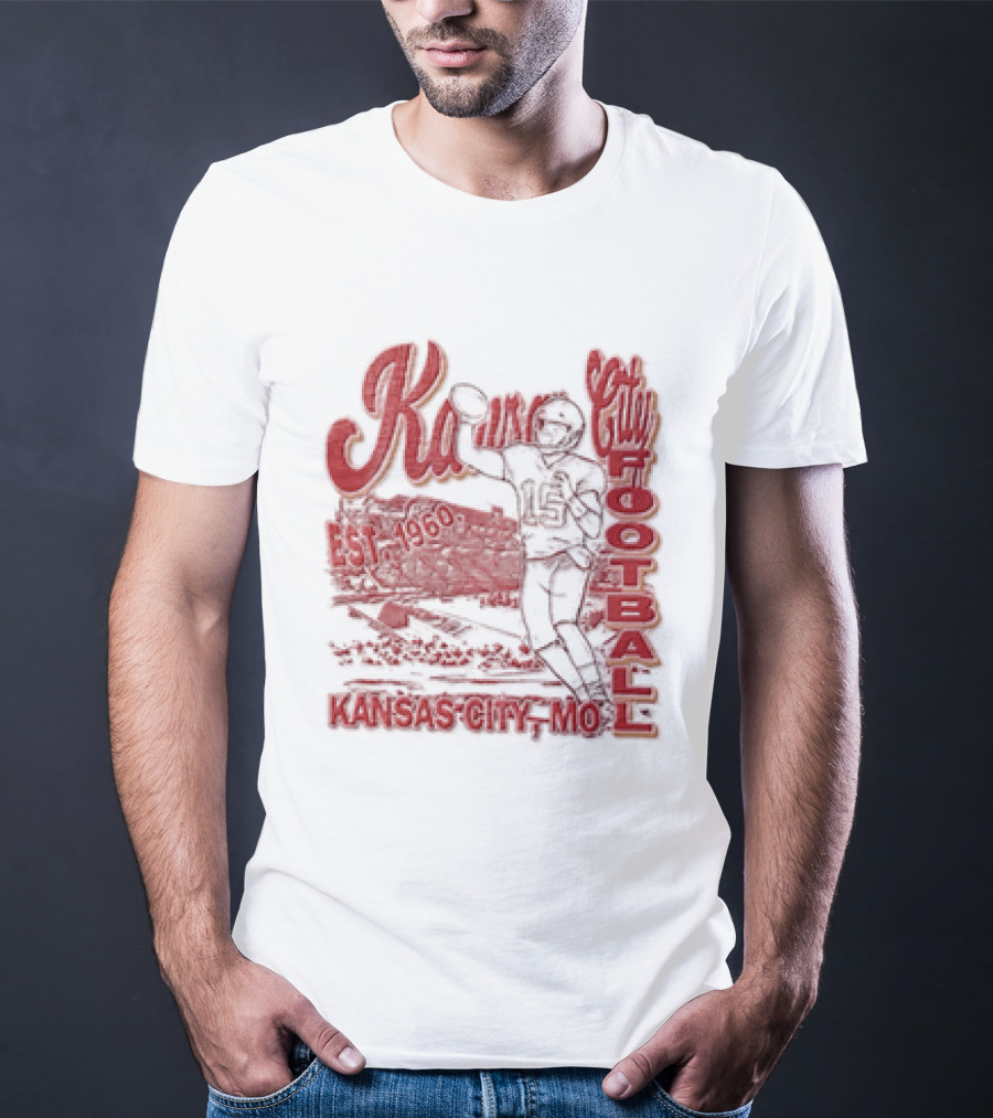 Kansas City Chiefs Football 1960 Patrick Mahomes Quarterback Kansas City MO T-Shirt