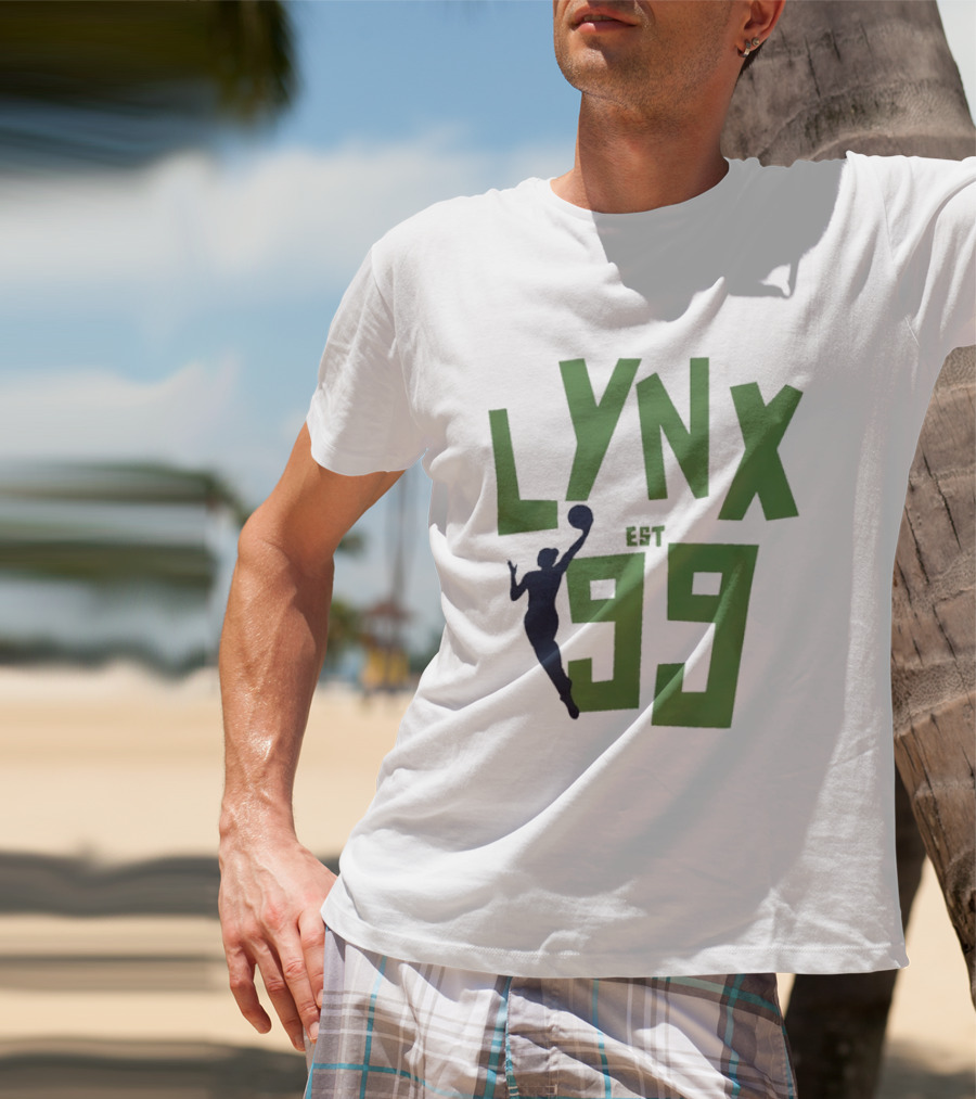 Playa Society Minnesota Lynx Est 99 Basketball Jumper T-Shirt