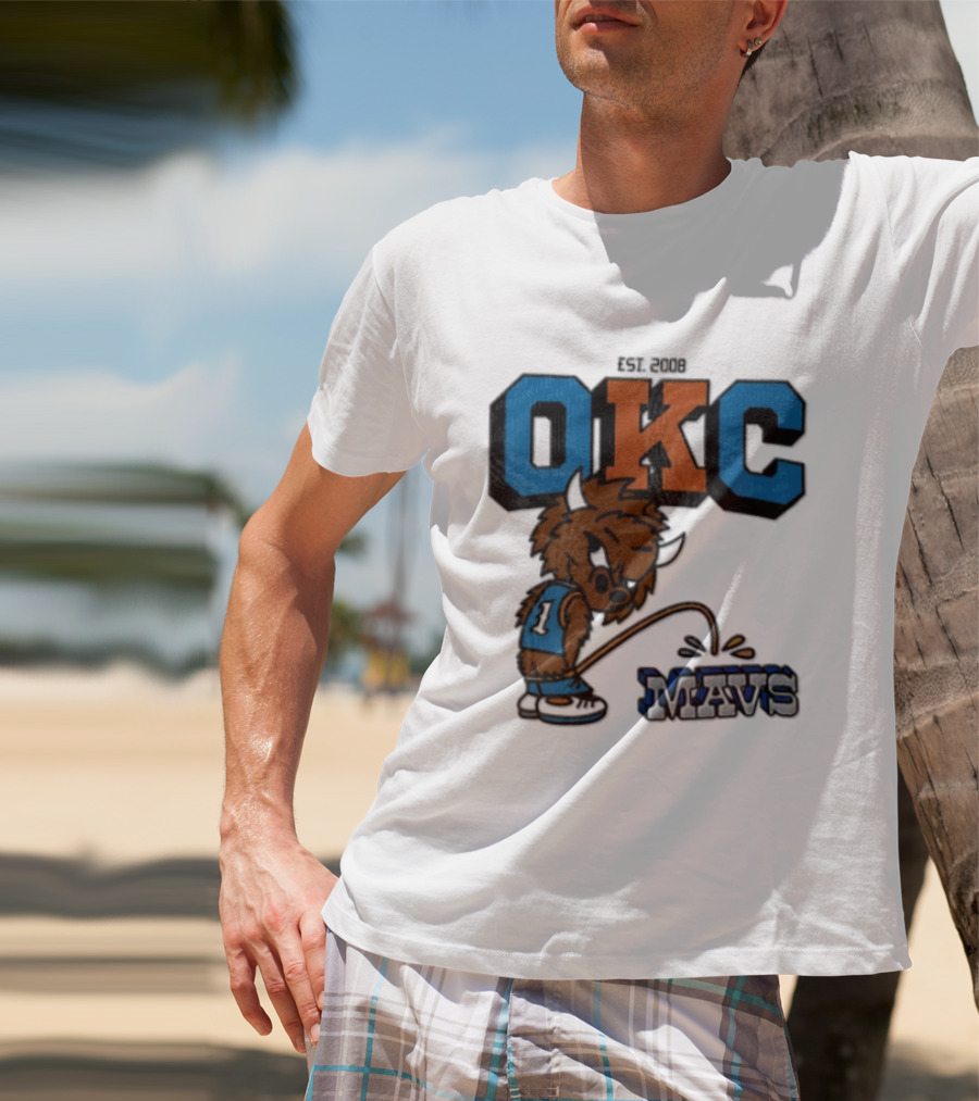 Oklahoma City Thunder Rumble On Dallas Mavericks Mavs Rivalry T-Shirt