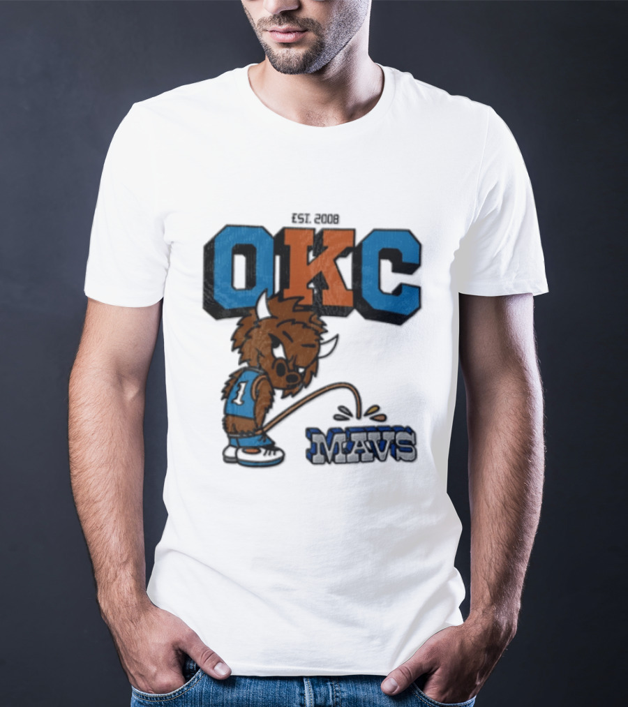 Oklahoma City Thunder Rumble On Dallas Mavericks Mavs Rivalry T-Shirt