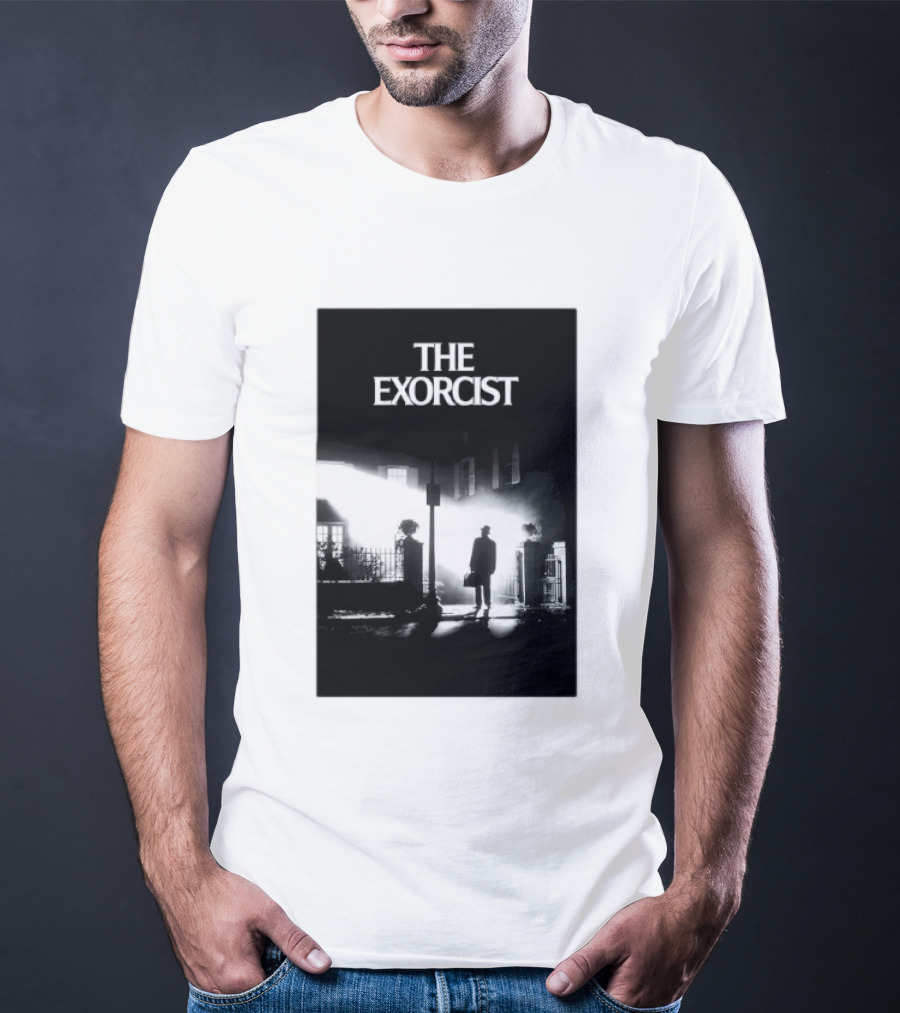 The Exorcist Iconic Horror Movie Walking Man Shadow Scene T-Shirt