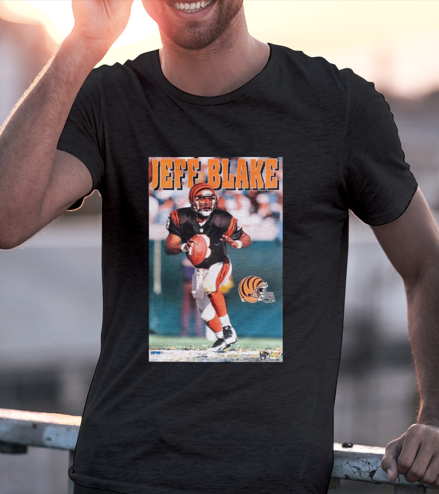 Cincinnati Bengals Jeff Blake Quarterback Action NFL Football T-Shirt