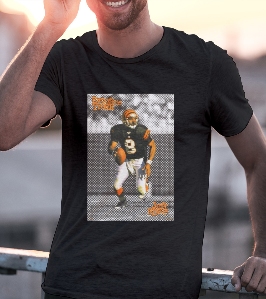 Jeff Blake Eye Of The Tiger Cincinnati Bengals Football QB T-Shirt