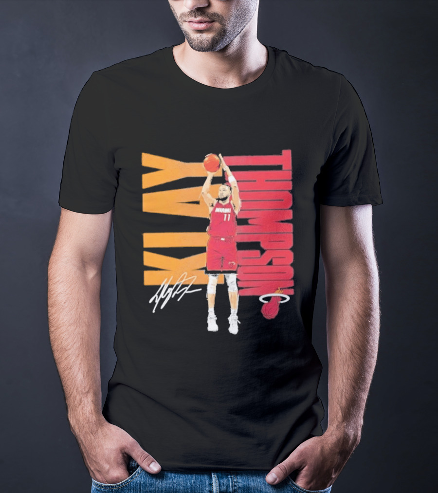 Klay Thompson Miami Heat 11 Basketball Player Signature T-Shirt