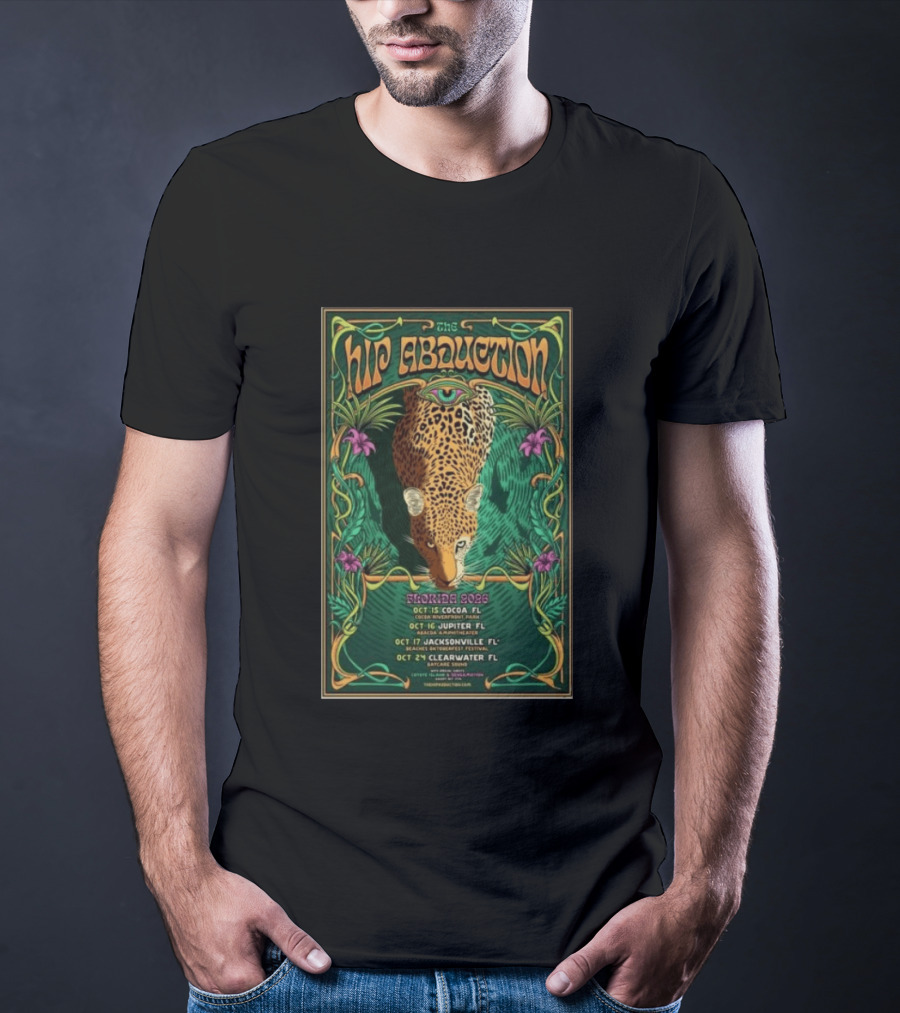 The Hip Abduction Tour Florida 2026 Abacoa Amphitheater Jupiter Oct 16 Leopard T-Shirt