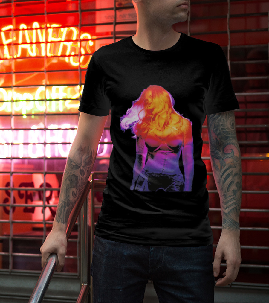 Madonna My Sins Are My Savior Neon Effect T-Shirt