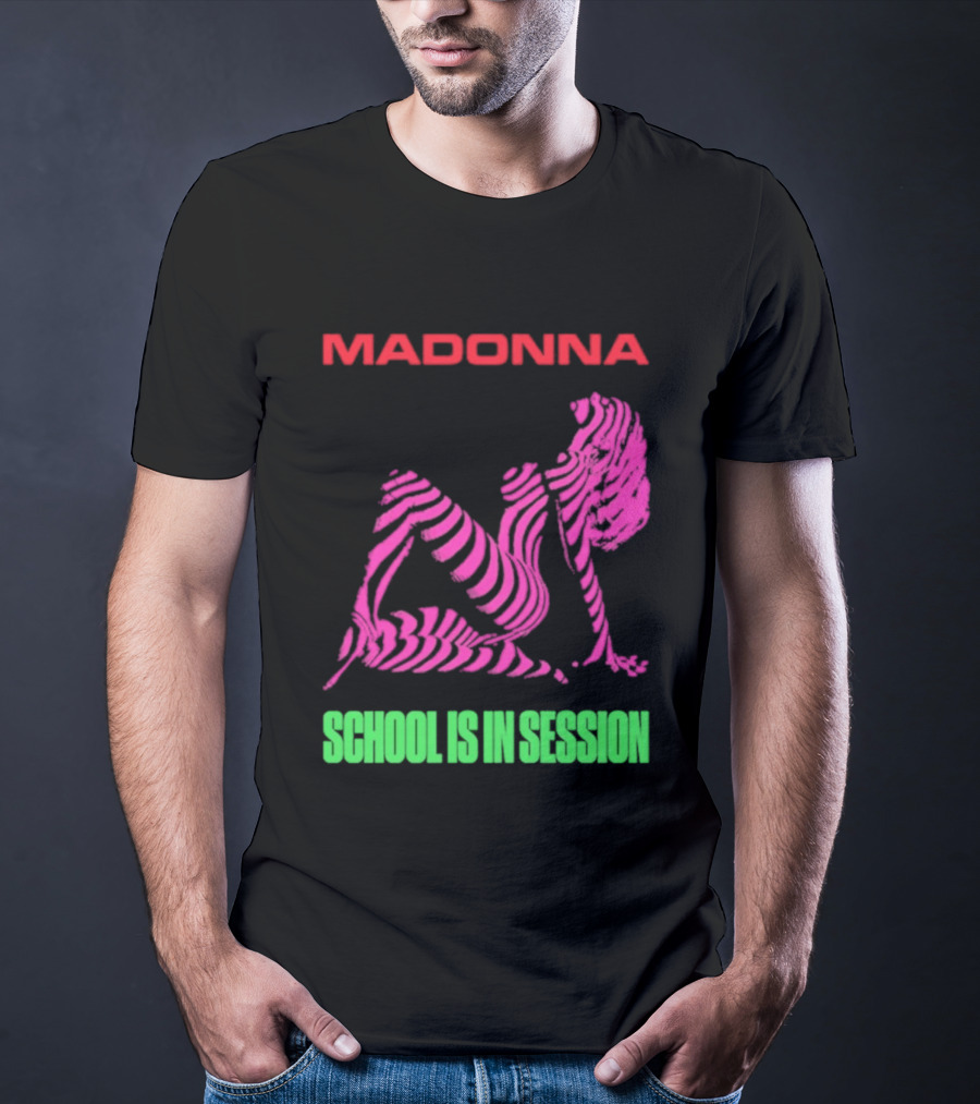 Madonna School Is In Session Pink T-Shirt