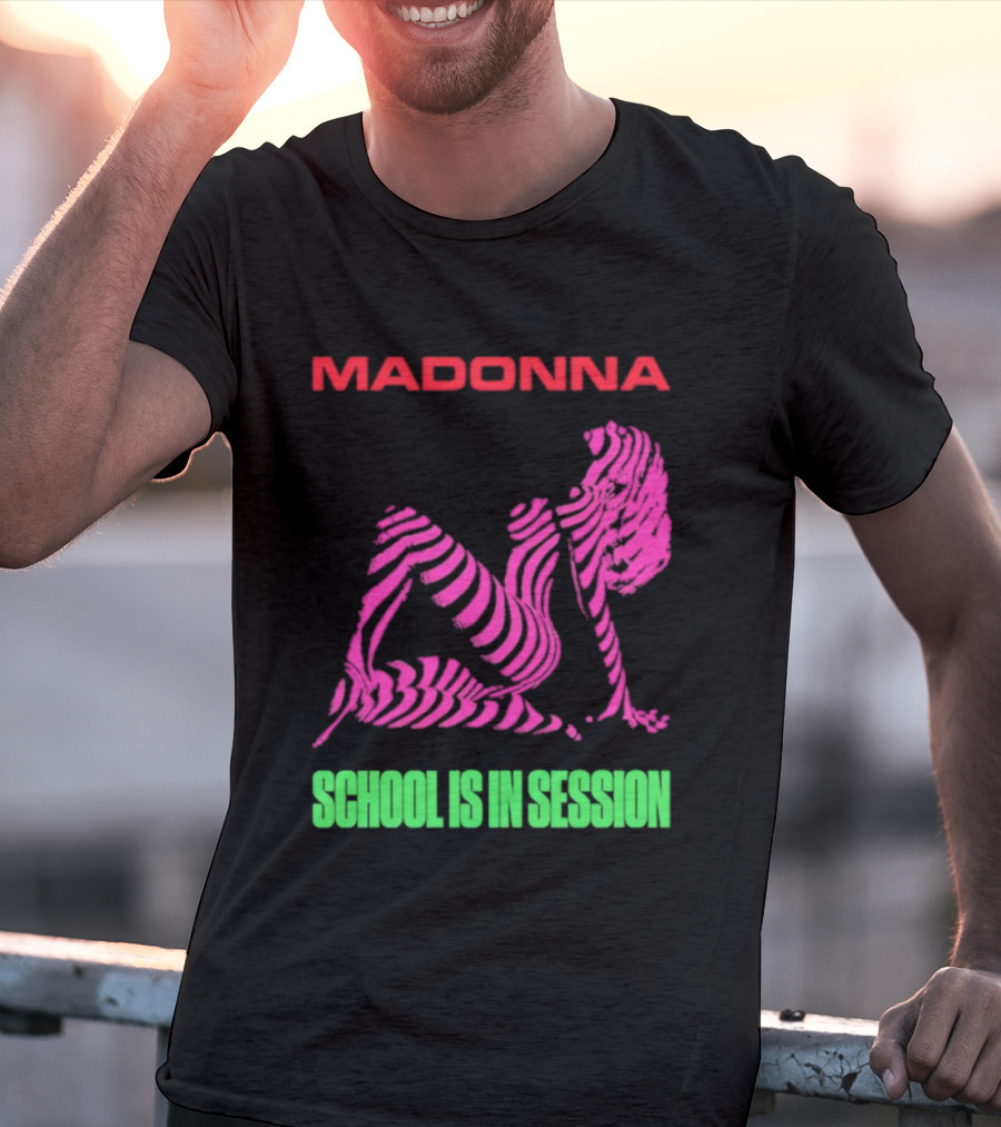 Madonna School Is In Session Pink T-Shirt