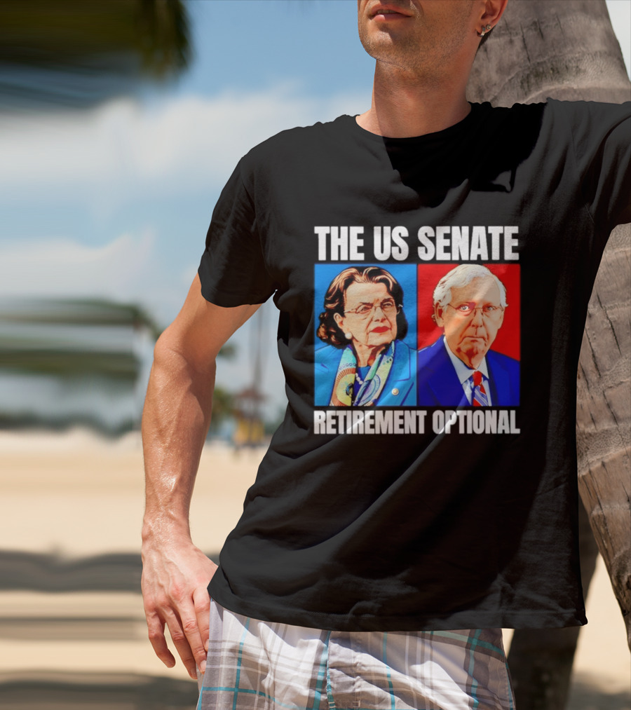 Dianne Feinstein Mitch McConnell The US Senate Retirement Optional T-Shirt