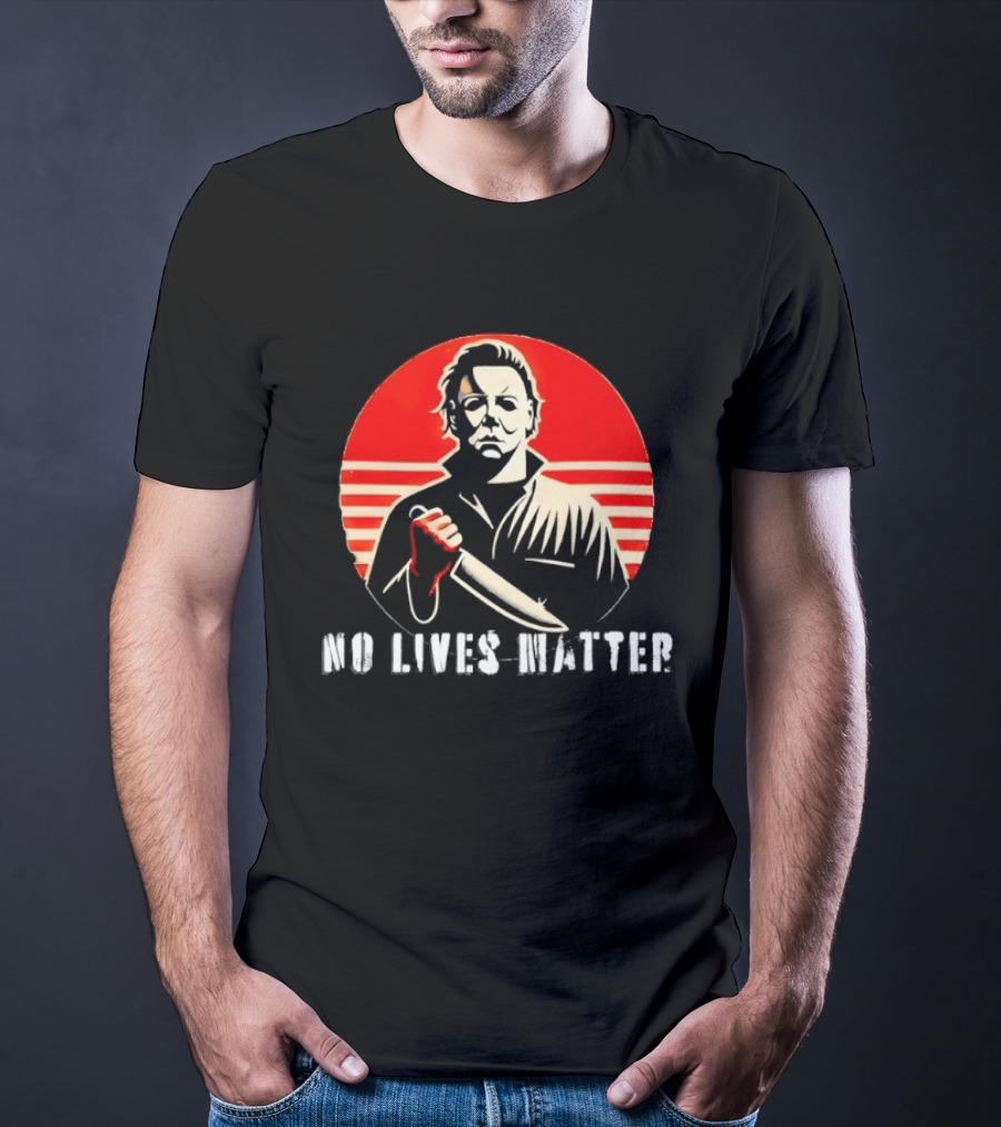 Michael Myers No Lives Matter Knife Icon Horror Movie T-Shirt
