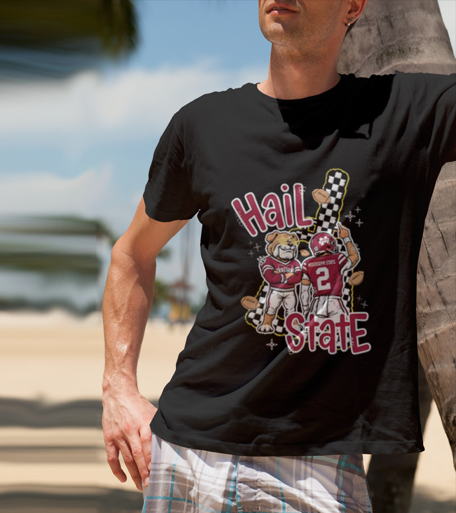 Mississippi State Hail Bulldogs Football Team Spirit T-Shirt