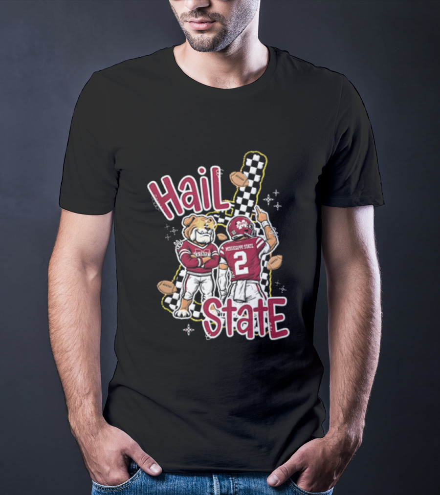 Mississippi State Hail Bulldogs Football Team Spirit T-Shirt