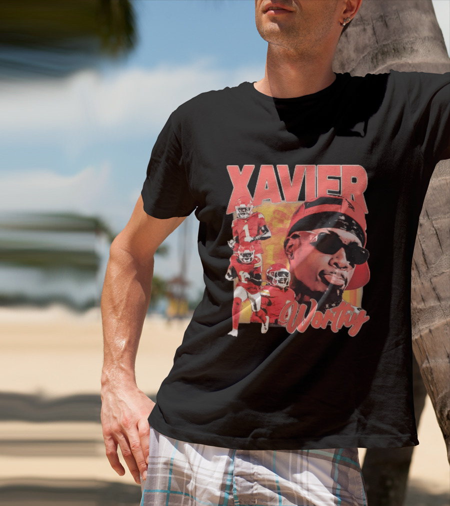 Xavier Worthy Kansas City Chiefs Football Player T-Shirt