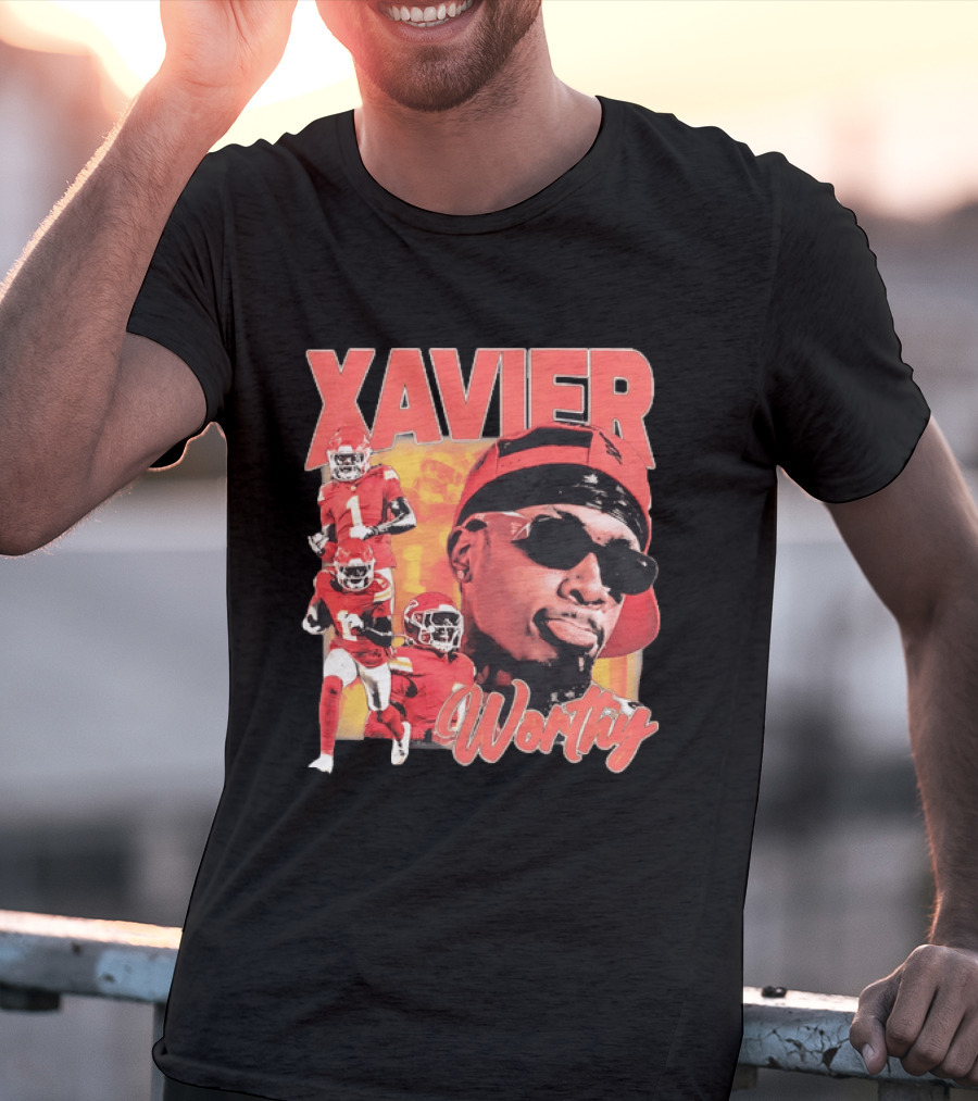 Xavier Worthy Kansas City Chiefs Football Player T-Shirt