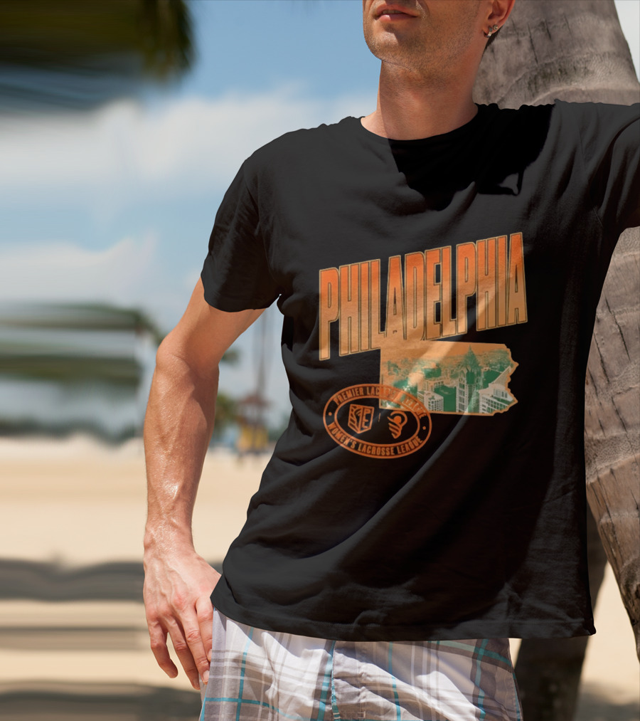 Philadelphia Premier Lacrosse League Women's Lacrosse Skyline T-Shirt