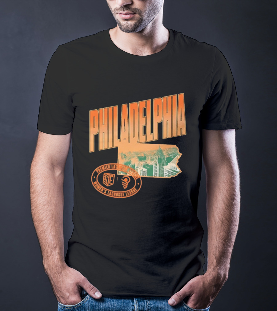 Philadelphia Premier Lacrosse League Women's Lacrosse Skyline T-Shirt