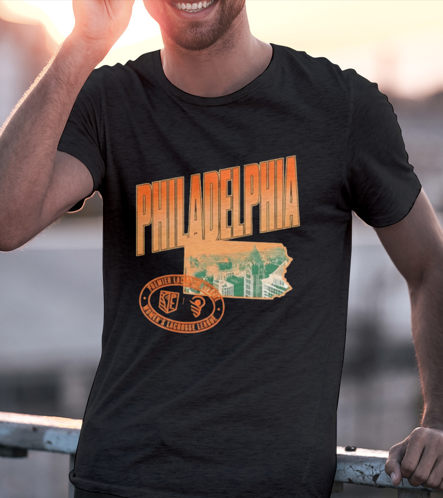 Philadelphia Premier Lacrosse League Women's Lacrosse Skyline T-Shirt