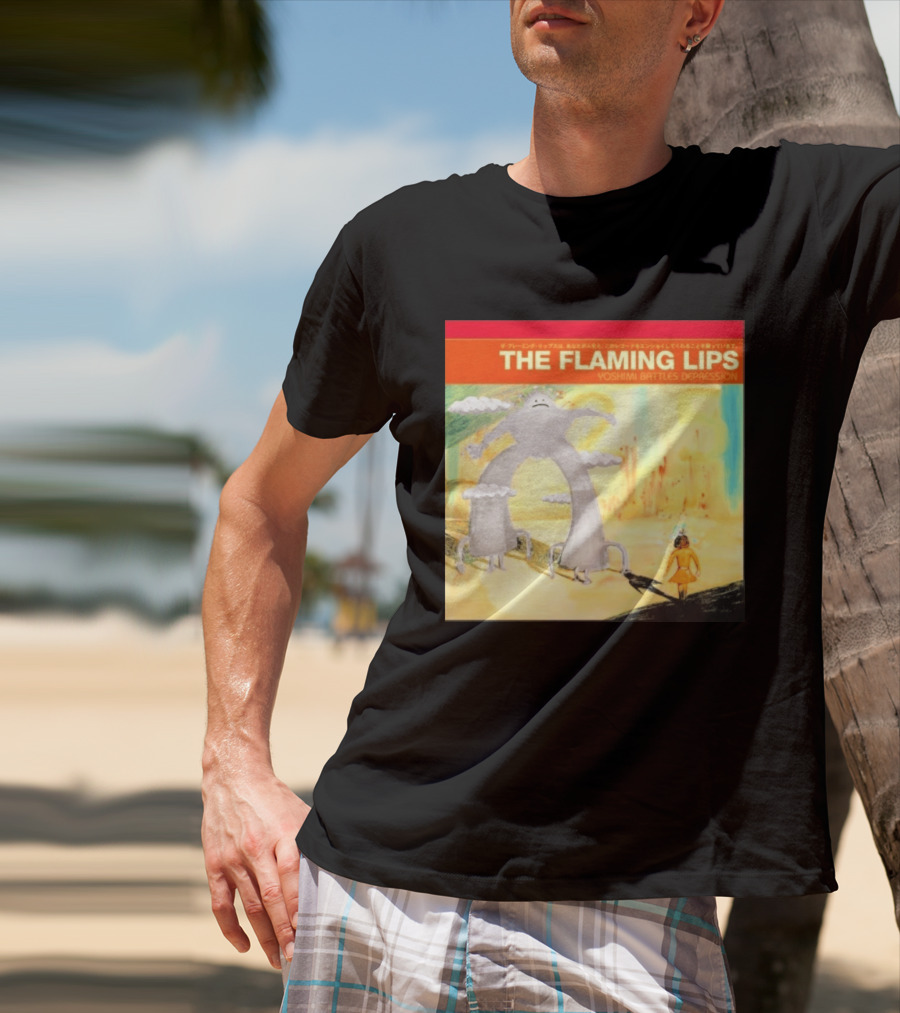 The Flaming Lips Yoshimi Battles Depression Mystery Creature And Girl In Fantasy World T-Shirt