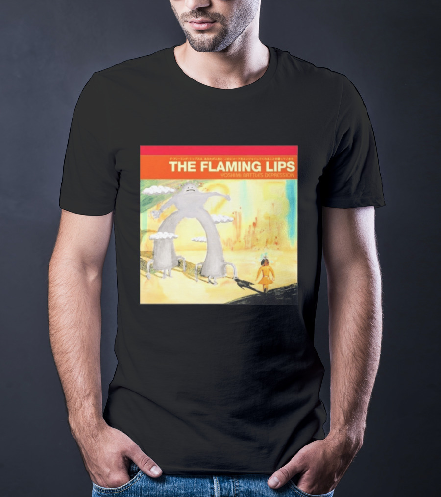The Flaming Lips Yoshimi Battles Depression Mystery Creature And Girl In Fantasy World T-Shirt