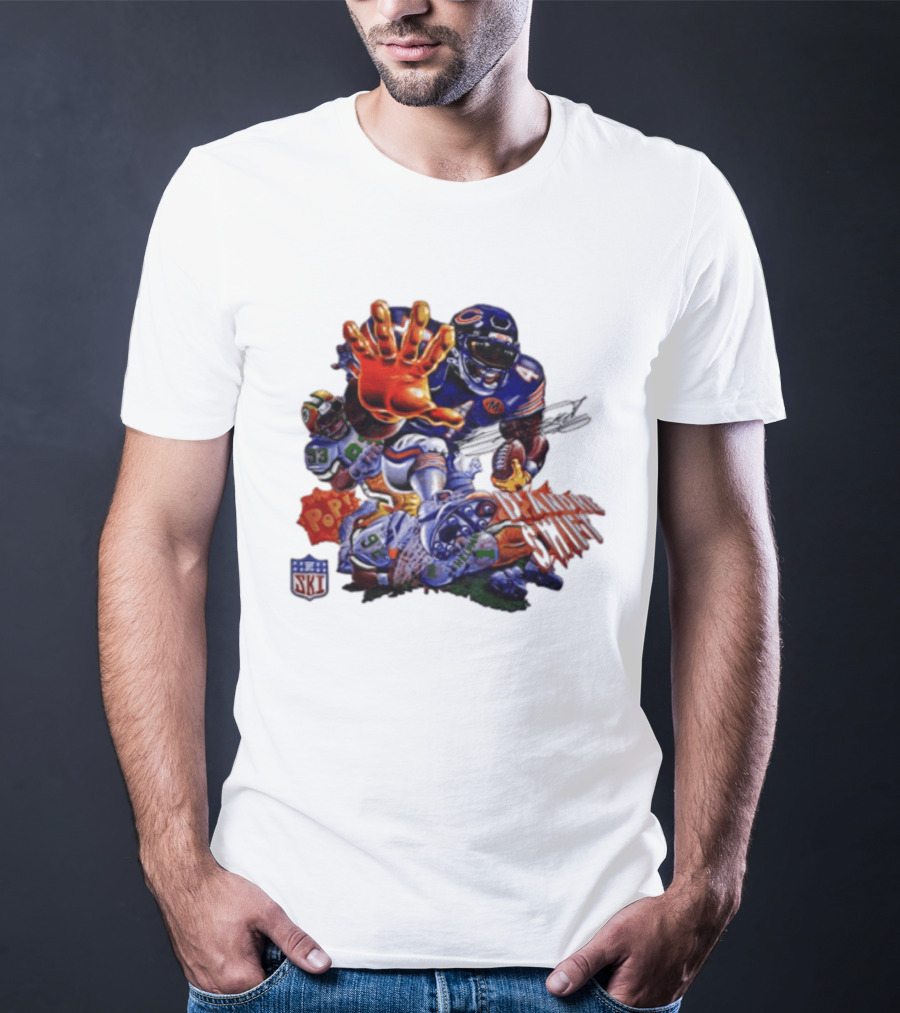 Chicago Bears Pop Art Dandre Swift 4 93 92 NFL T-Shirt