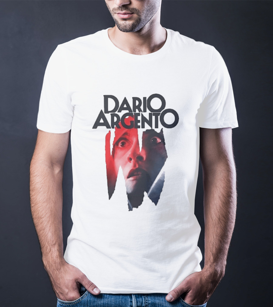 Dario Argento Horror Film Director Giallo Thriller Iconic Face T-Shirt