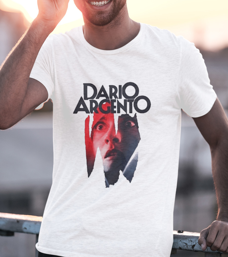 Dario Argento Horror Film Director Giallo Thriller Iconic Face T-Shirt