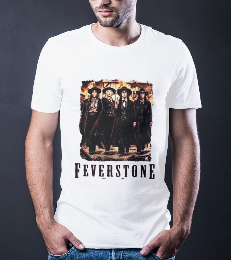 Feverstone Western Outlaw Group Cowboy Gunslinger T-Shirt