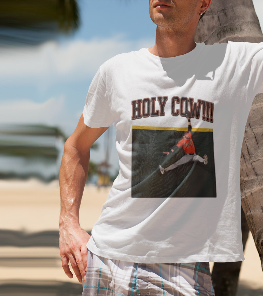 Holy Cow Colton Cowser Baltimore Orioles Catch 2026 T-Shirt