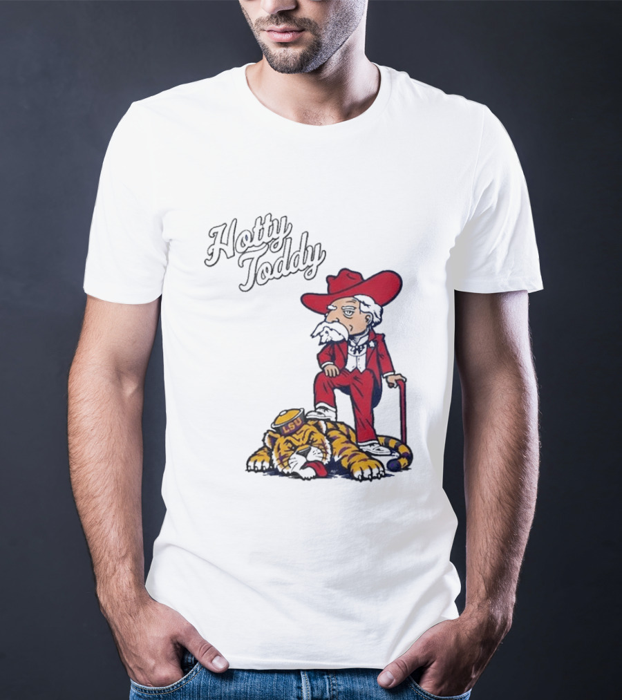 Hotty Toddy Ole Miss Mascot Triumph Over LSU Tiger 2026 T-Shirt