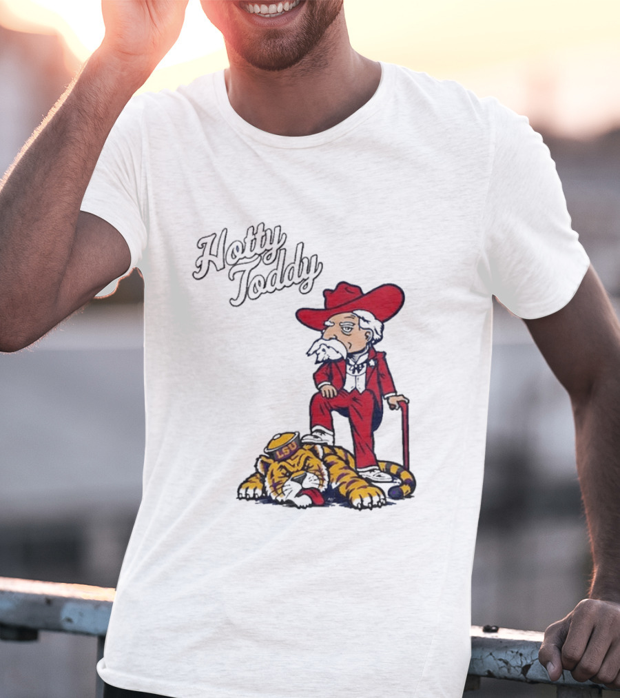 Hotty Toddy Ole Miss Mascot Triumph Over LSU Tiger 2026 T-Shirt