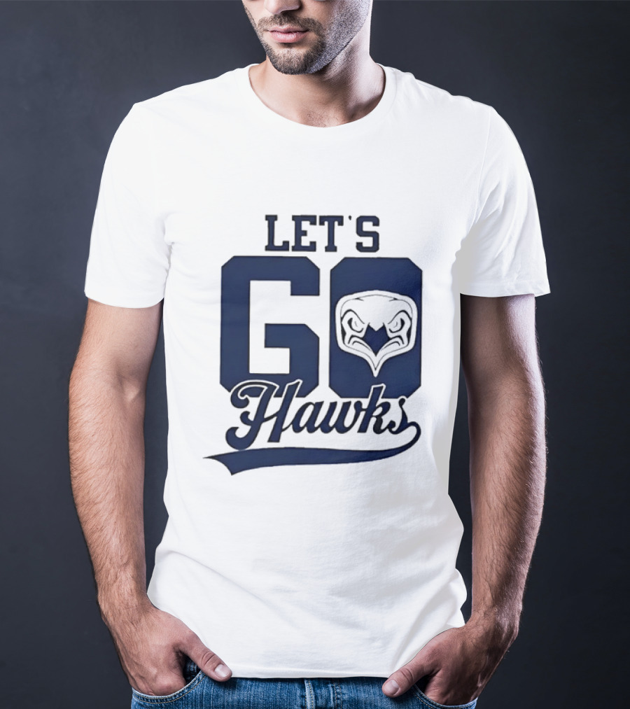 Let's Go Hawks Sports Team Cheer Owl T-Shirt
