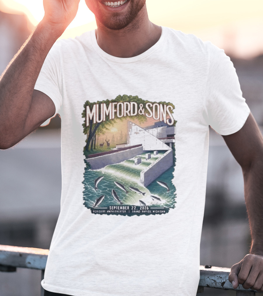 Mumford & Sons September 22 2026 Grand Rapids Michigan Acrisure Amphitheater T-Shirt