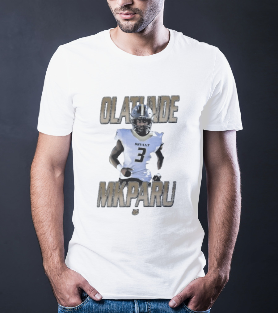Bryant Bulldogs Olatunde Mkparu Number 3 T-Shirt