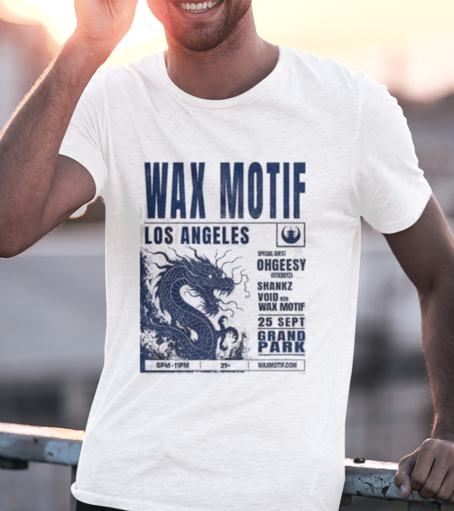 Wax Motif Los Angeles Grand Park Event With Ohgeesy September 25 2026 Dragon T-Shirt