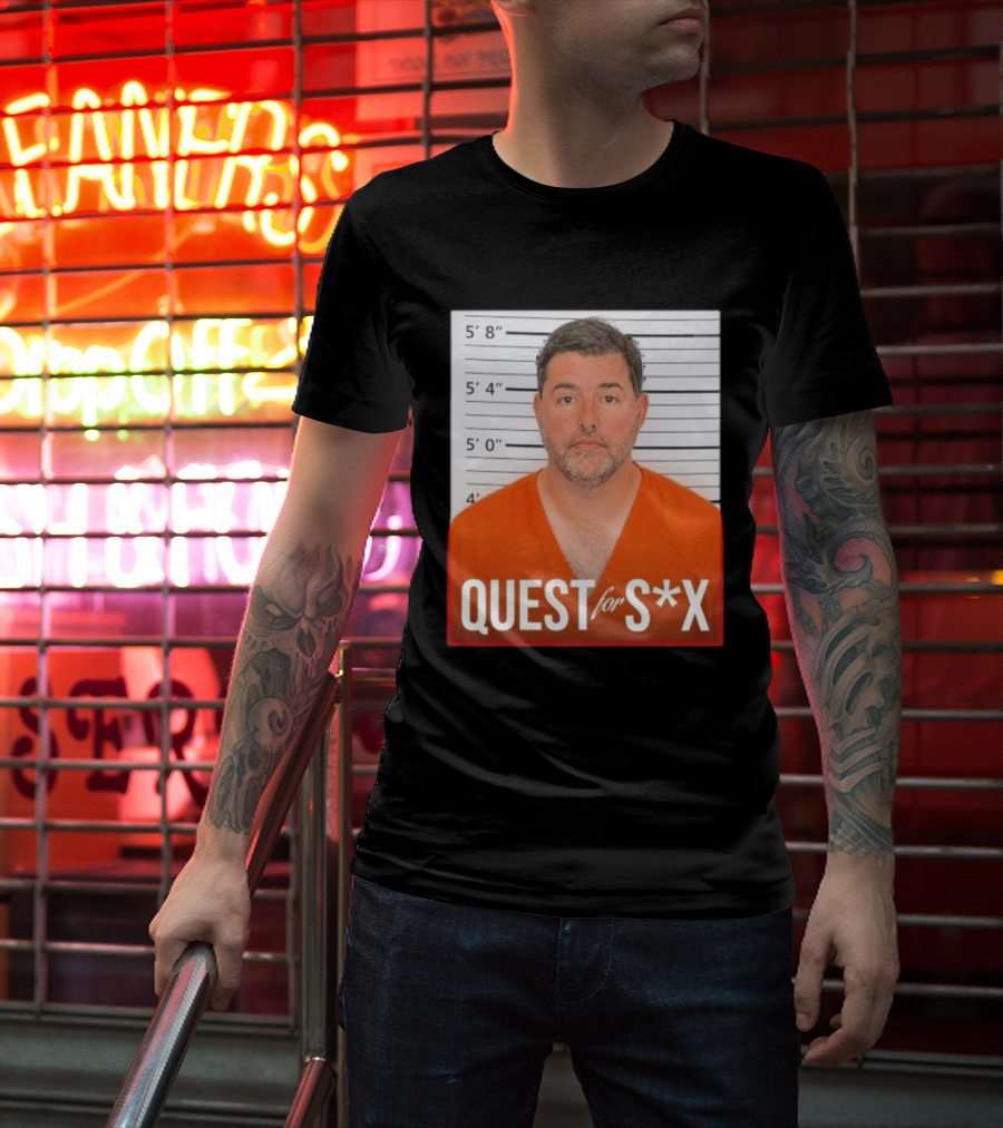 Quest For SX Shot Funny Prison Lineup T-Shirt